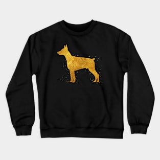 Doberman Pinscher golden art Crewneck Sweatshirt